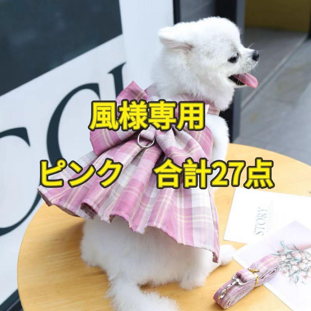 風 ピンク ハーネスリード 27点