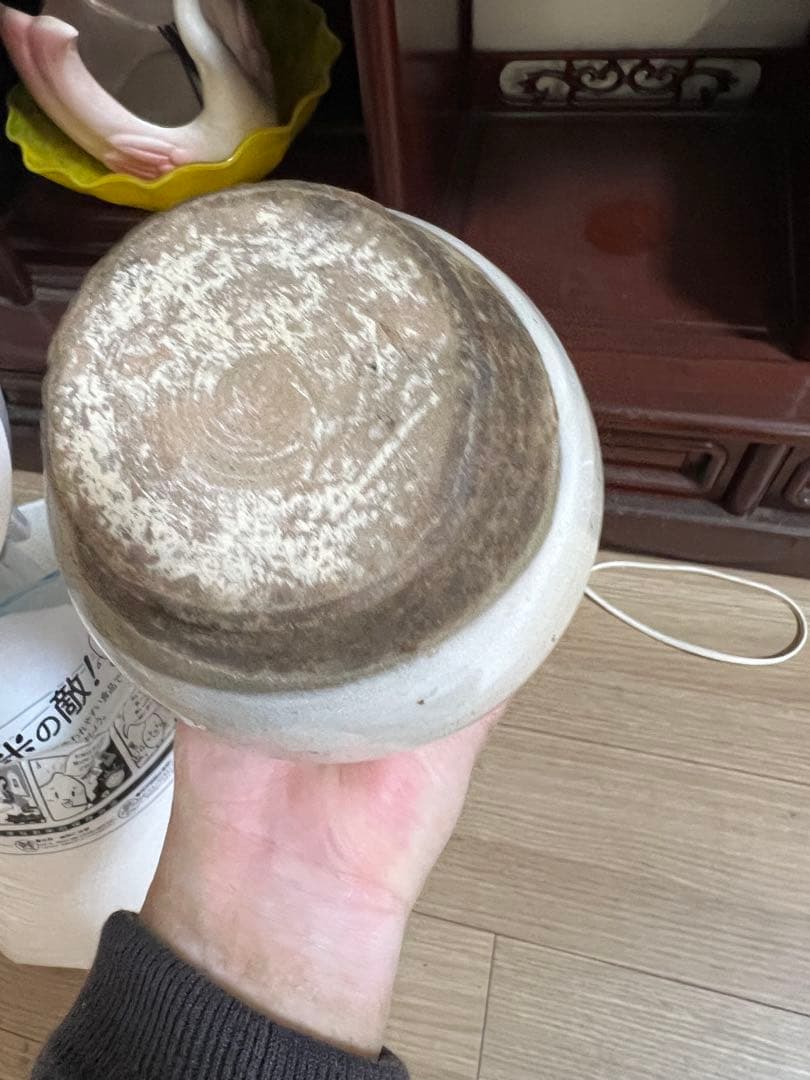 白い花瓶 李朝？骨董