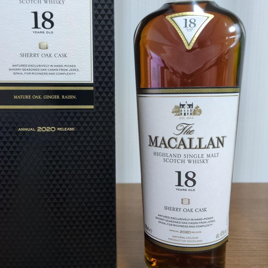 マッカラン18年2020 Sherry Oak 700ml
