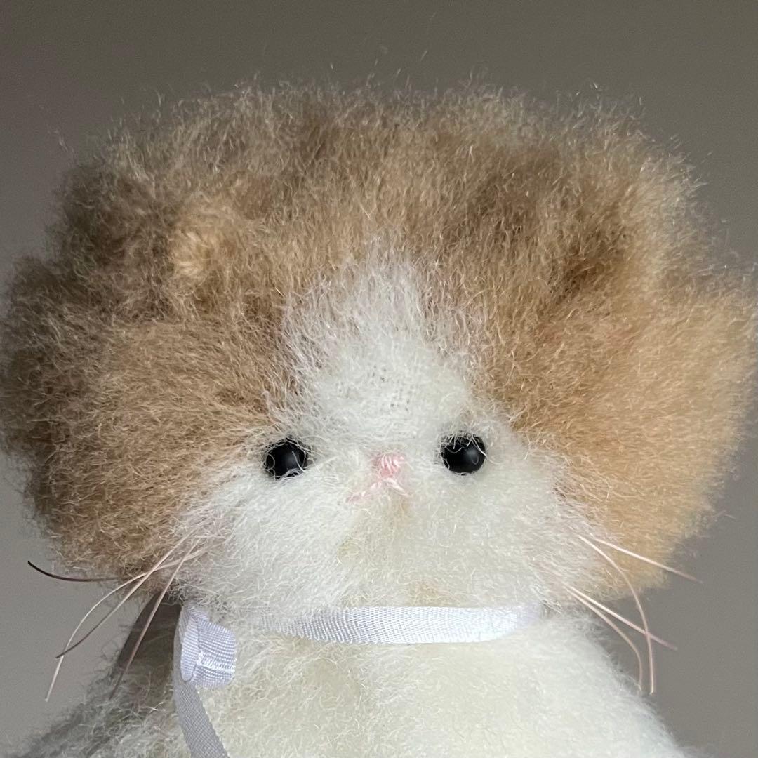 ミルクティー　ちいさなネコ　猫　ぬいぐるみ　作家　テディベア　アートドール　12