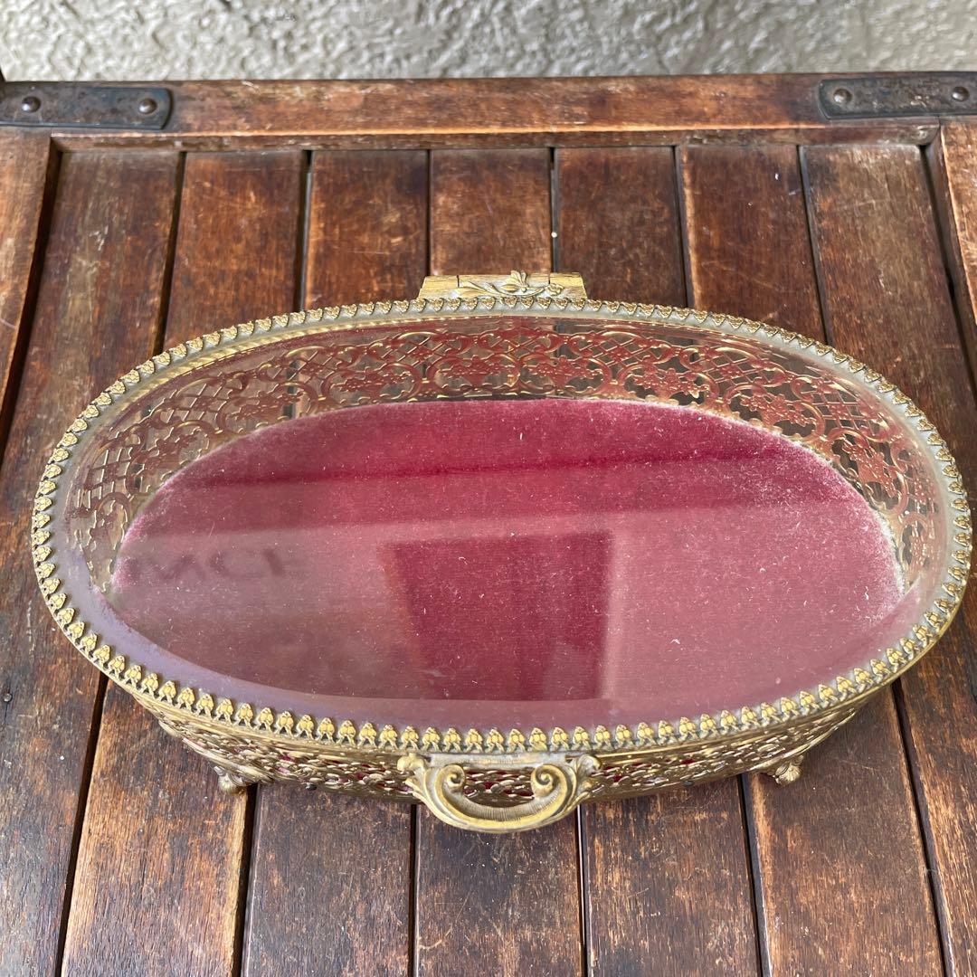 豪華！50s〜アメリカアンティークmatsonジュエリーケース　アクセサリー雑貨