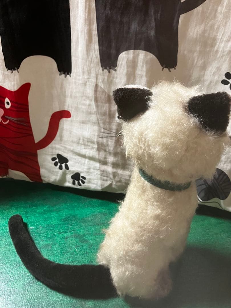 貴重　アンティーク　三栄　サンエー　シャム猫　昭和レトロ　ぬいぐるみ　ねこ