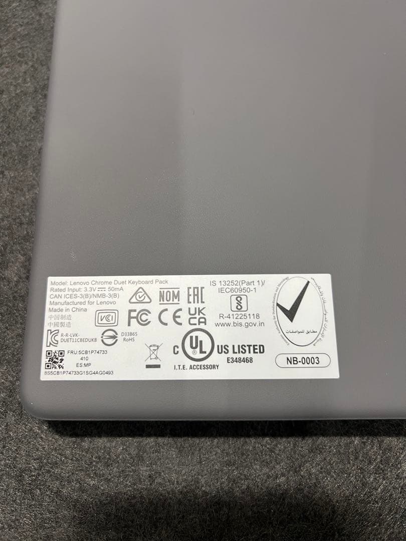 Chromebook本体 Lenovo Chromebook Duet Keyboard Pack