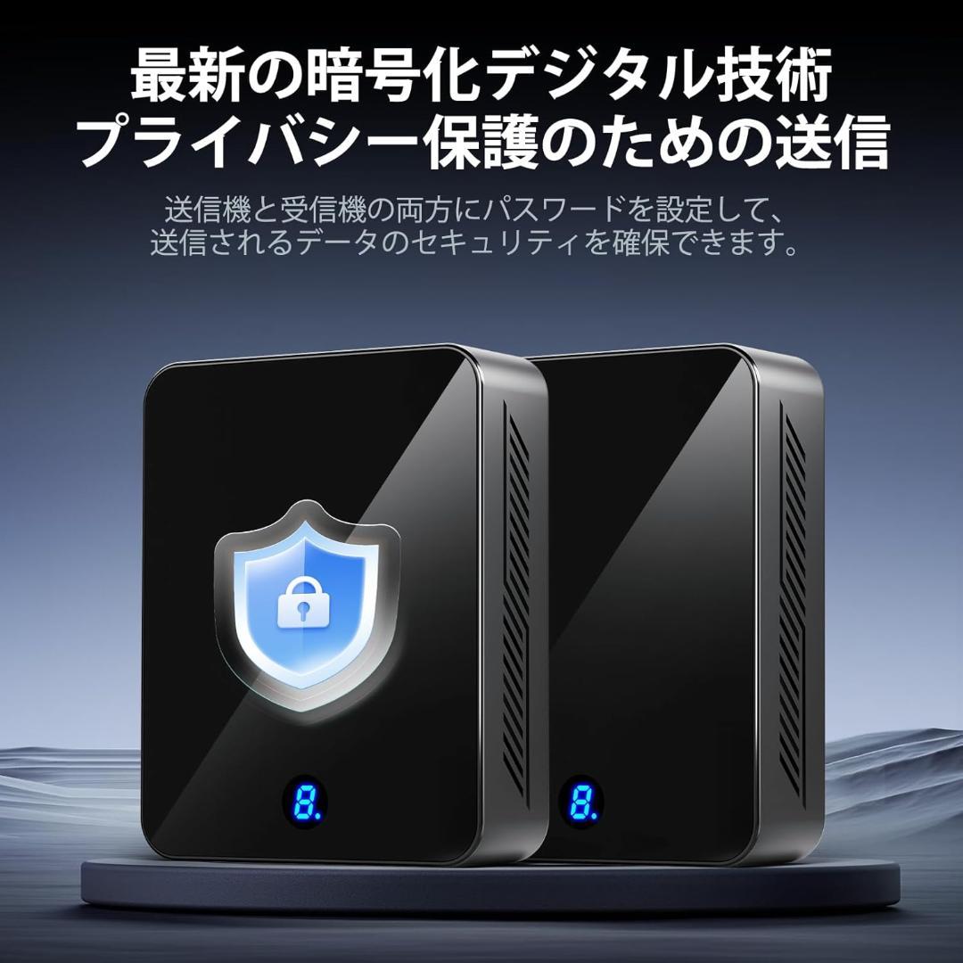 ✨1点物✨ワイヤレスHDMI 送信機 受信機 4K出力 無線 5Ghz