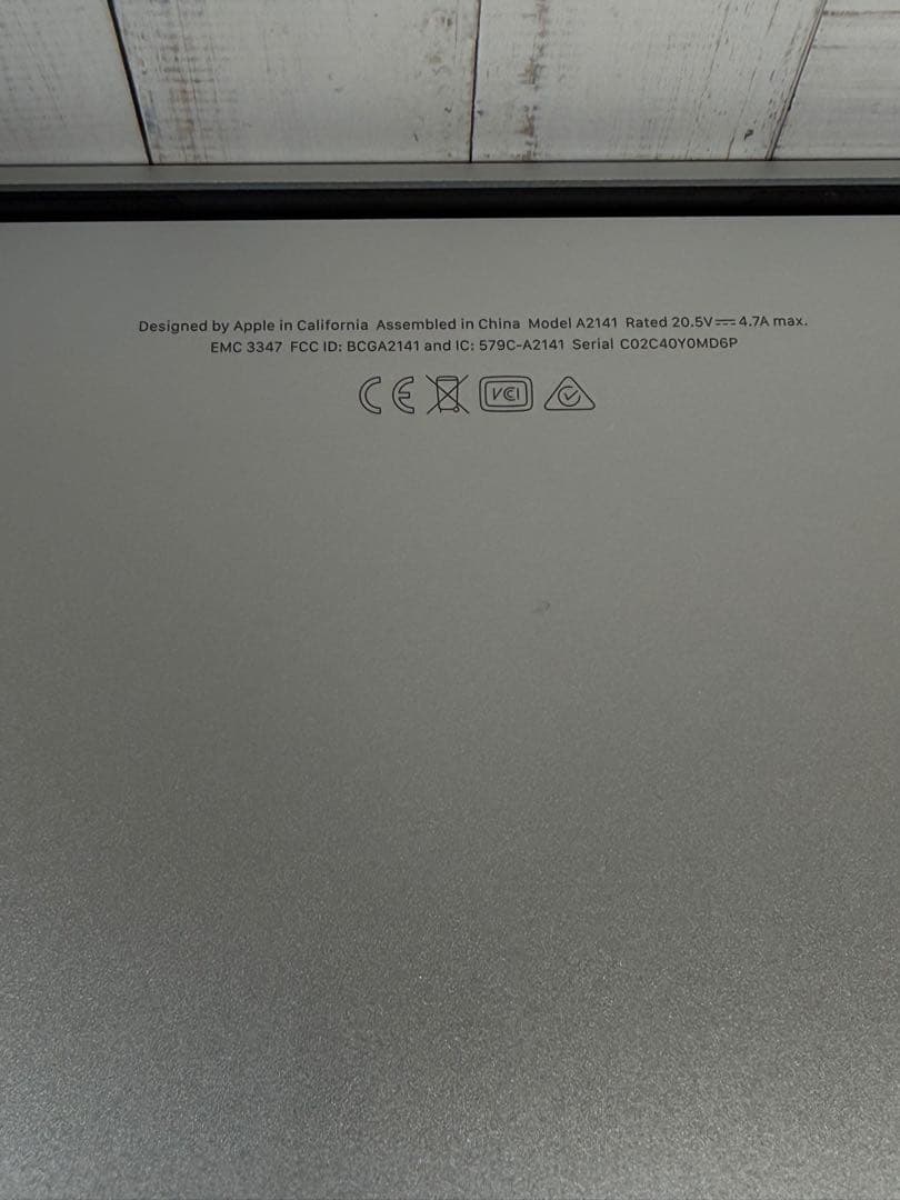 MacBook本体 Apple MacBook Pro 16 2019 i7/16GB/500GB