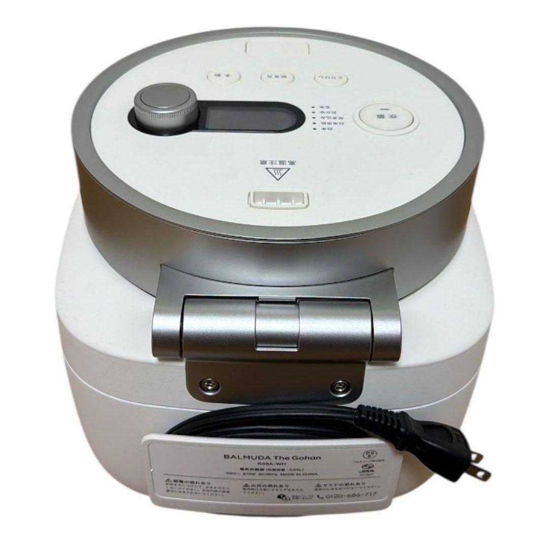 美品 2025年購入 バルミューダ ザ・ゴハン K08A-WH 白