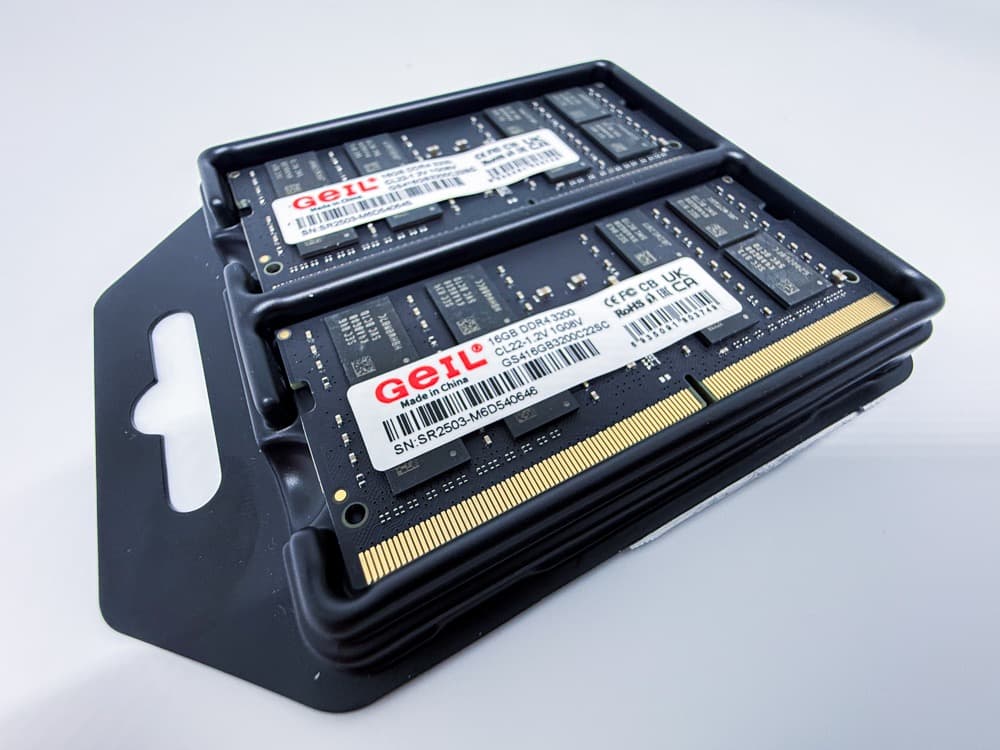 未使用 GeIL DDR4-3200 32GB (16GB×2) ノート用メモリ