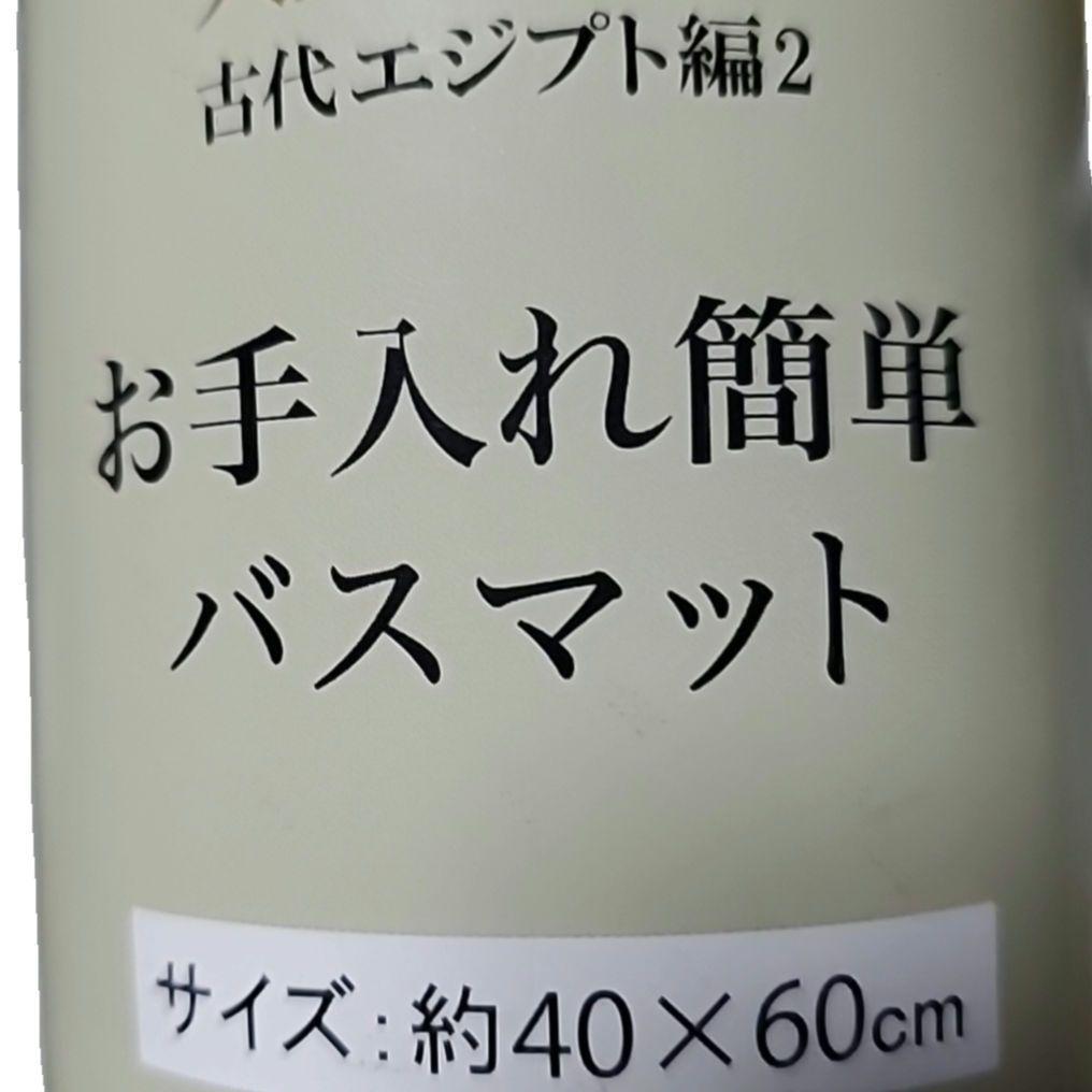 大人の図鑑 古代エジプト編2 お手入れ簡単バスマット 未開封 サイズ40×60㎝