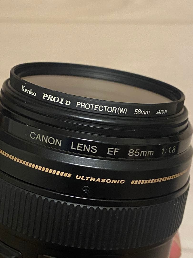 12時間以内発送　良品　Canon EF 85mm f/1.8 　プロテクター付
