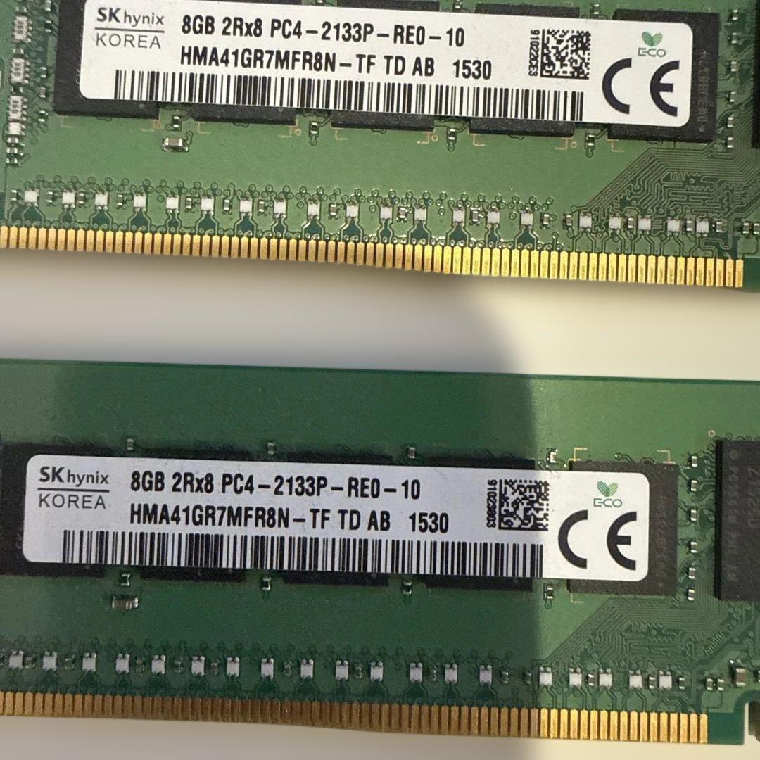 4️⃣SK hynix 8GB❌32GB DDR4 メモリ サーバ用 動作確認済