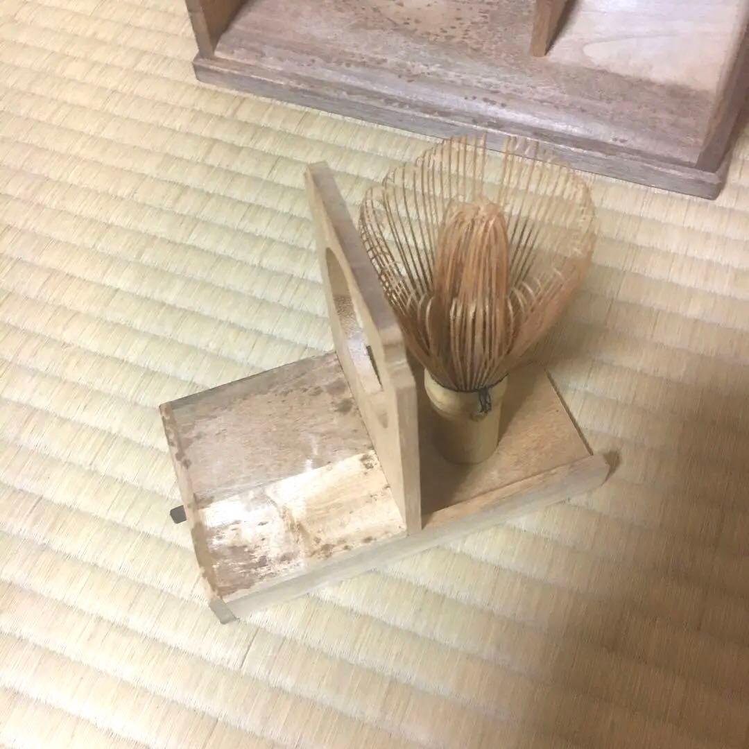 茶道具　桐　短冊箱　アンティーク　シャビー 木箱　茶道具一式収納箱