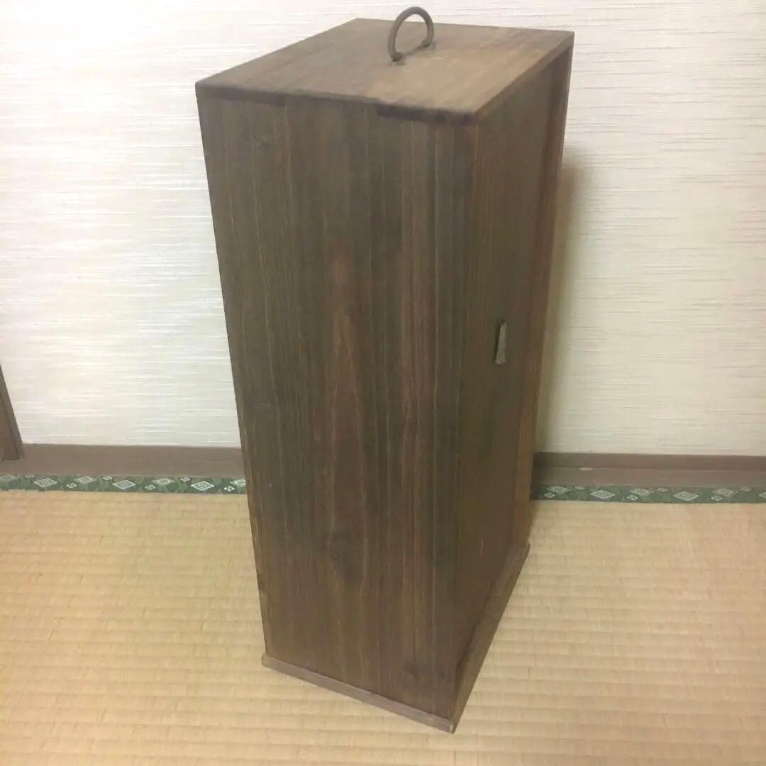 茶道具　桐　短冊箱　アンティーク　シャビー 木箱　茶道具一式収納箱