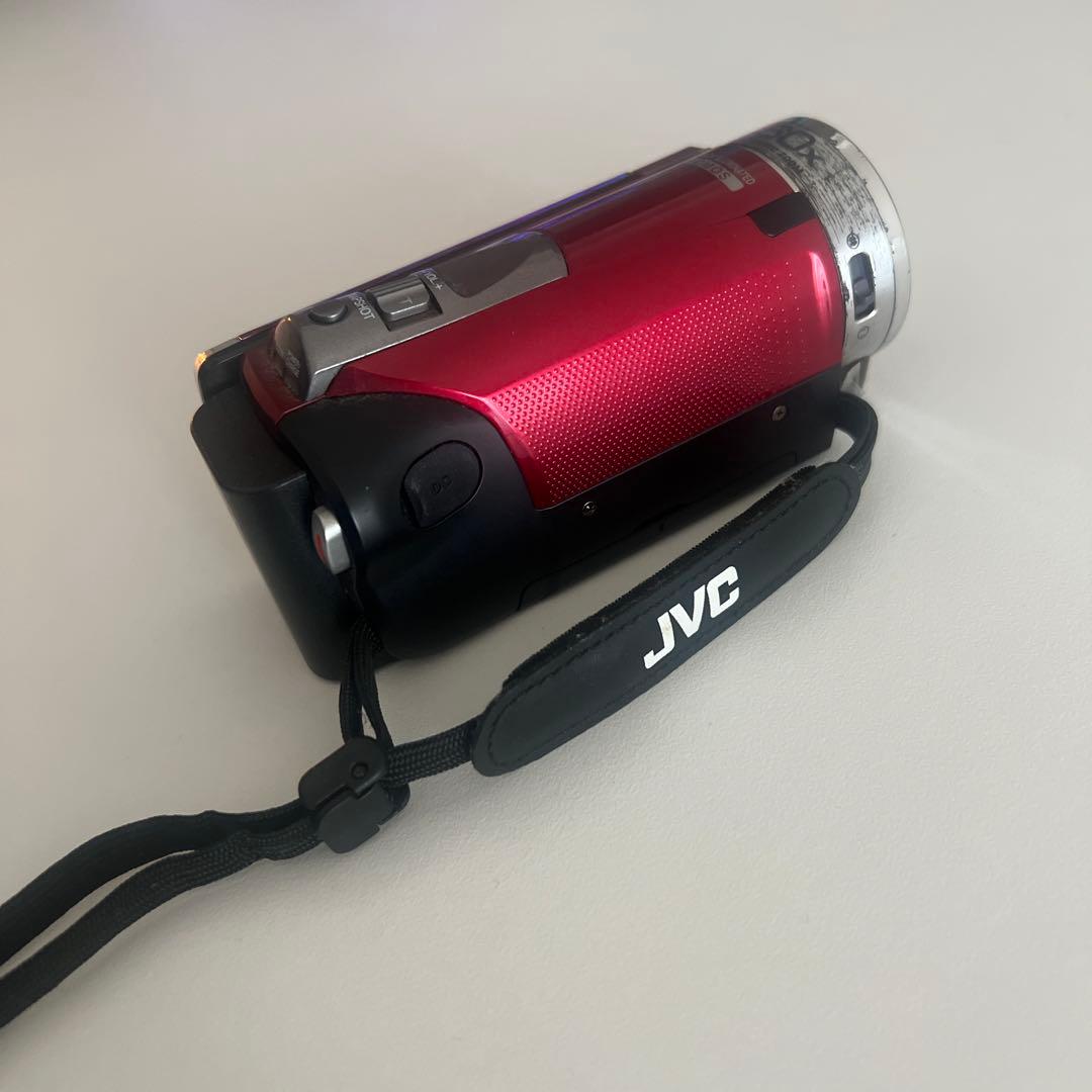 動作確認済み JVC Everio GZ-HM133 赤 カメラ バッテリー2つ